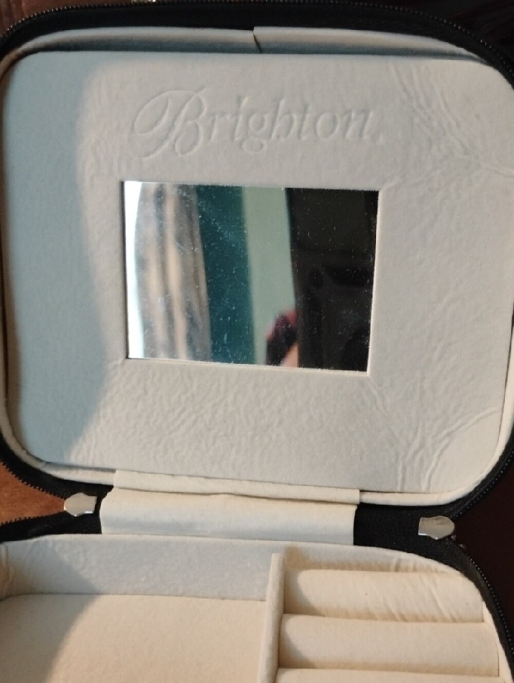 Brighton Holiday Jewelry Pouch - Red, White, Black - Picture 6 of 10